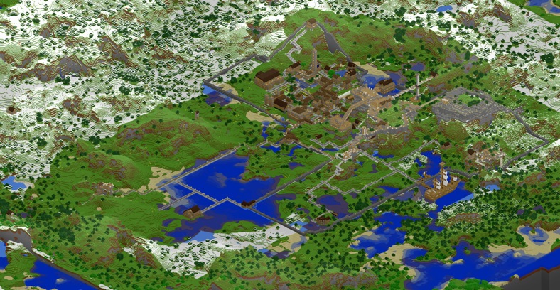minecraft lame water slide map